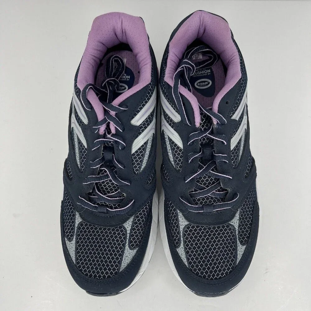 Dr. Scholl's Womens Size 6.5W Navy and Violet Athletic Shoe Gel Cushion Insole